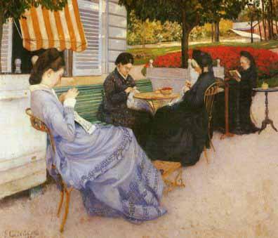 Gustave Caillebotte Portraits a la campagne oil painting image